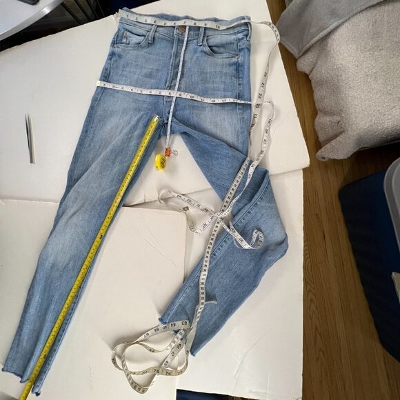 Mother The Stunner Ankle Fray Tinge Wash Denim Jean‎ Sz 25 - Picture 13 of 13